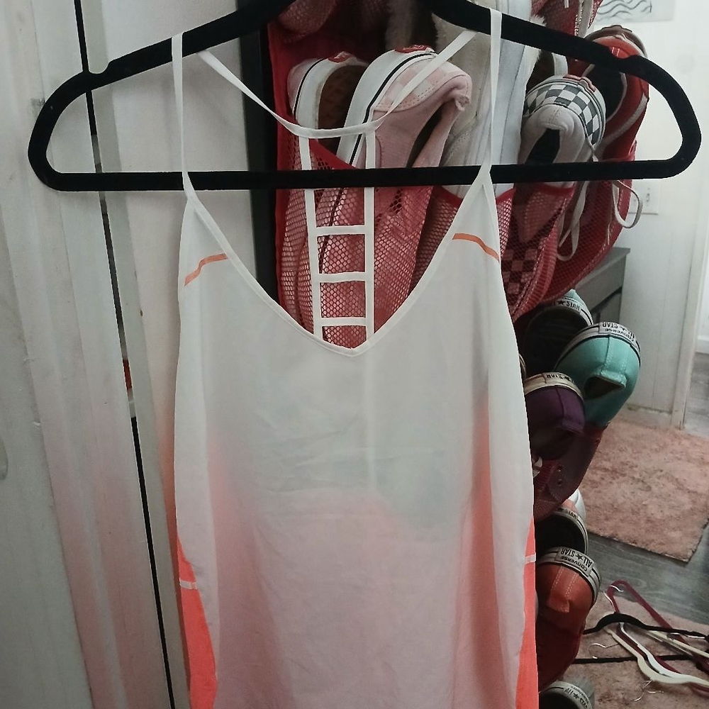 Women's Lululemon Tank Top S White Coral